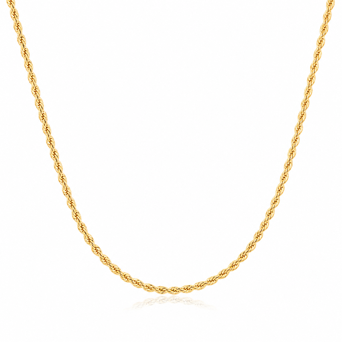 Colar Choker Cordão Baiano 2MM Ouro 18K
