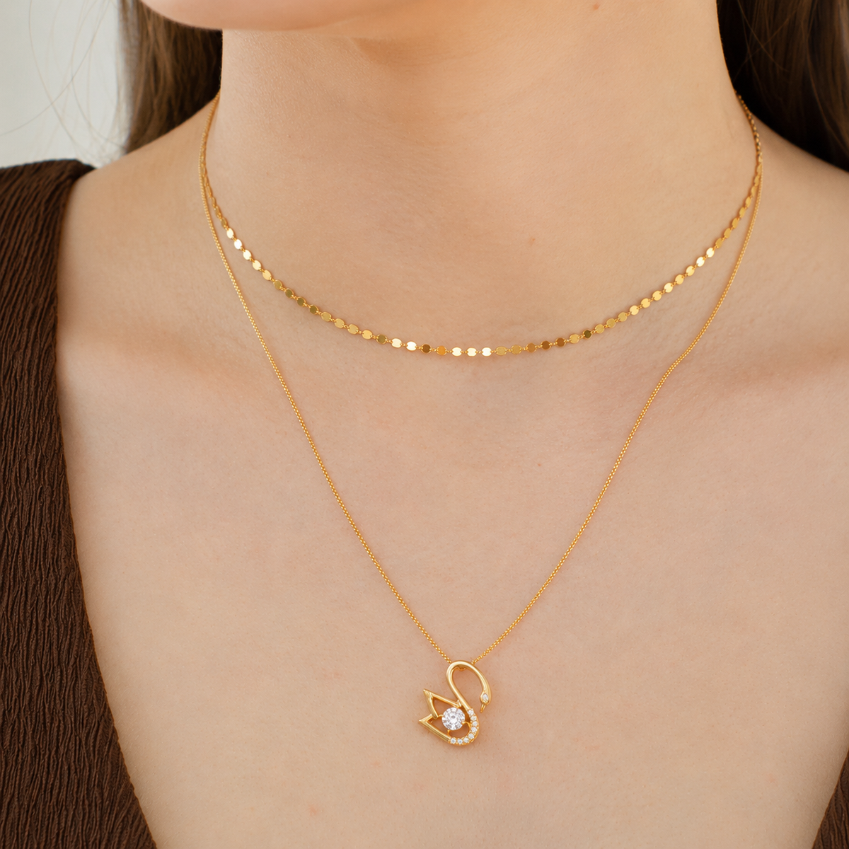 Colar Choker Bolinhas Achatadas Ouro 18K
