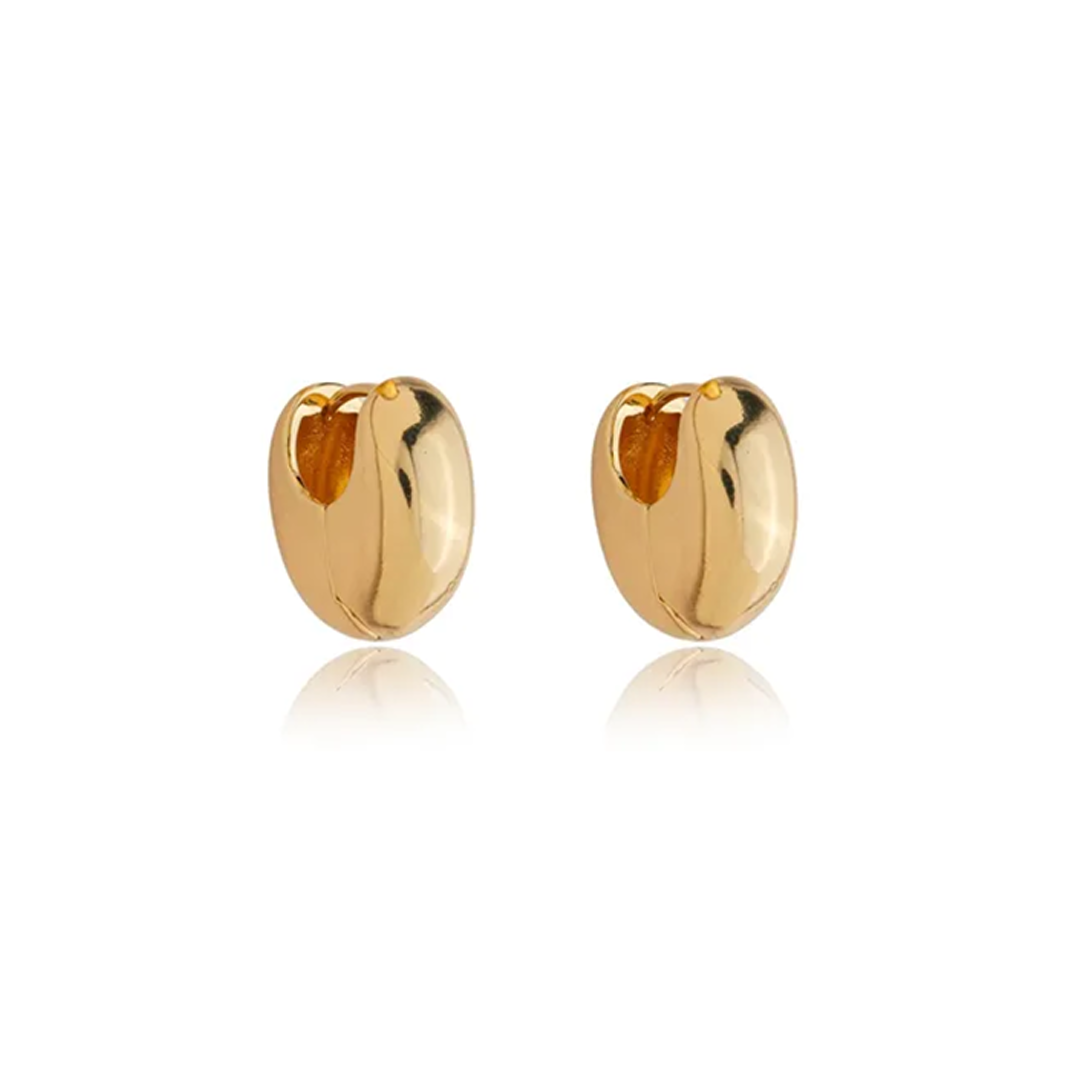 Brinco Argola em U Ouro 18K