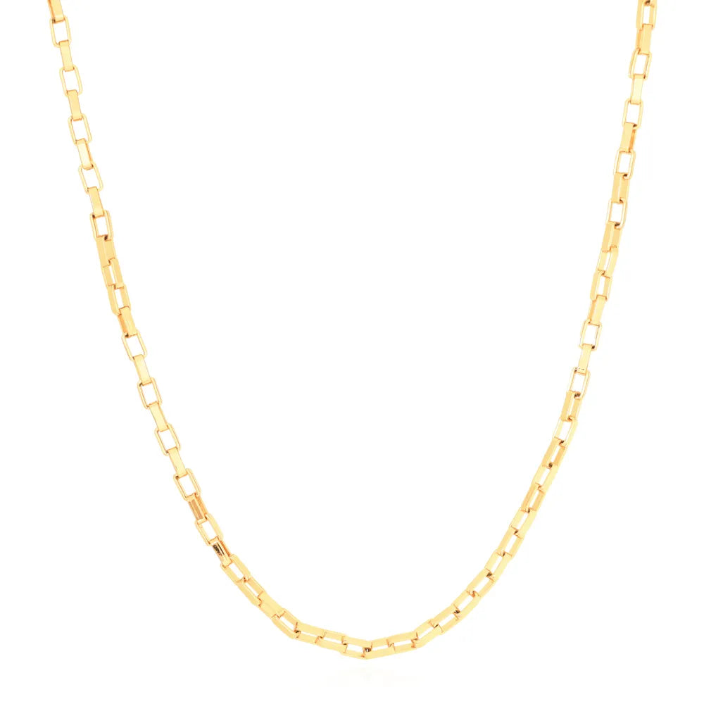 Colar Choker Veneziana 3MM Verniz Italiano Dourado