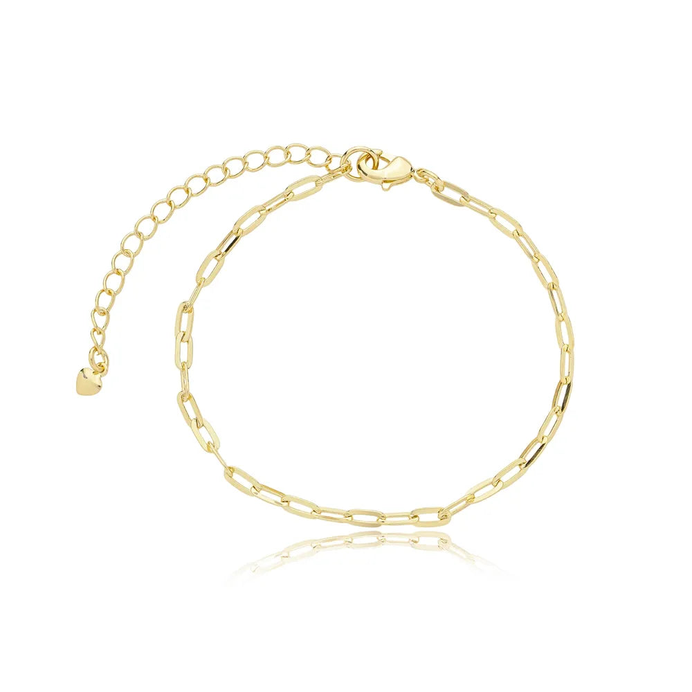 Pulseira Elos Ovais Ouro 18K