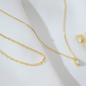 Pulseira Elos Quadrados Pequenos 2MM Ouro 18K