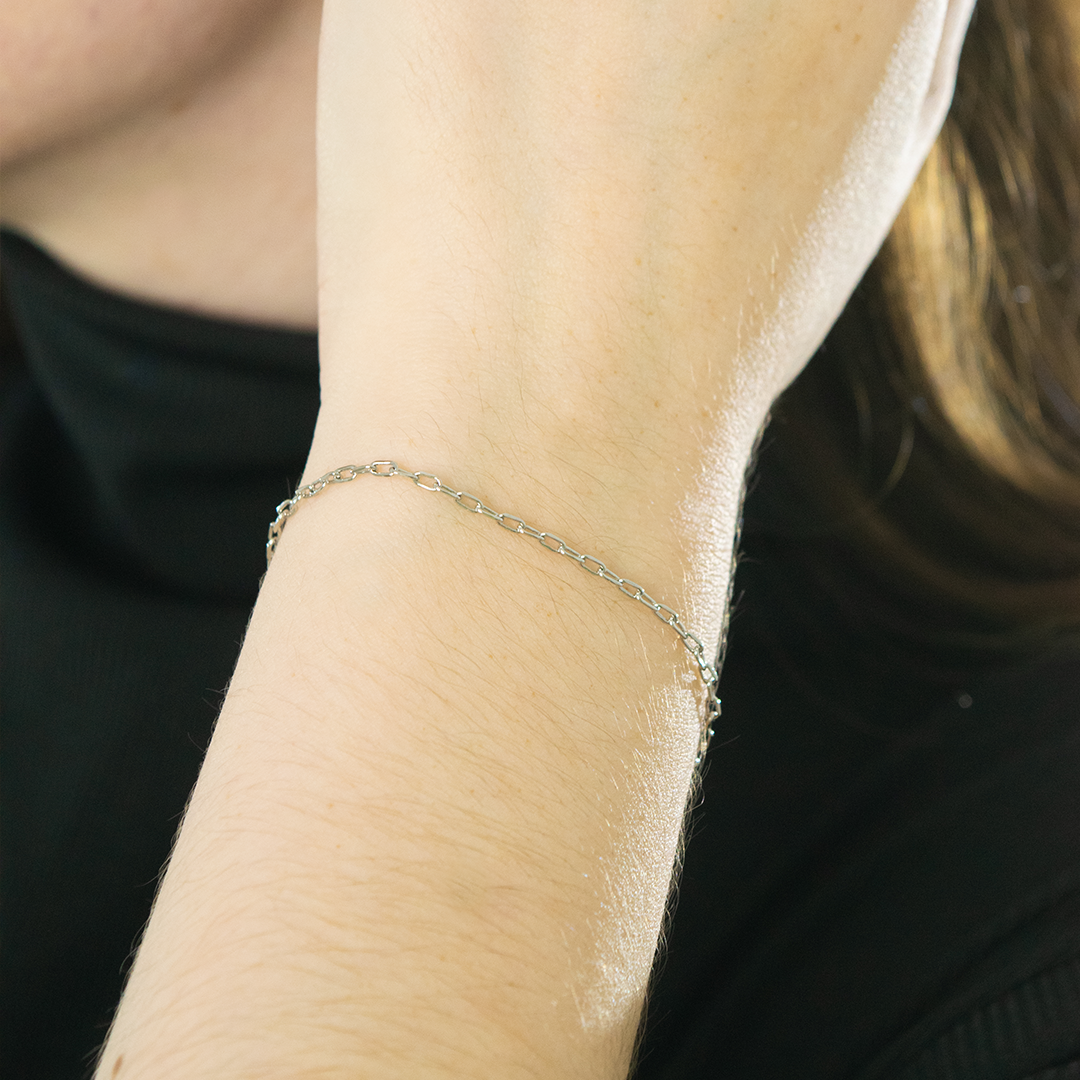 Pulseira Elos Retangulares 1MM
