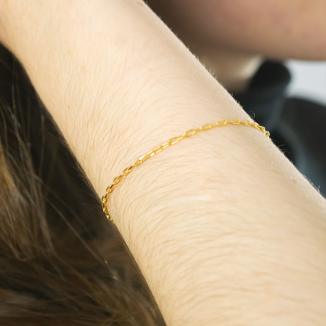 Pulseira Elos Retangulares 1MM