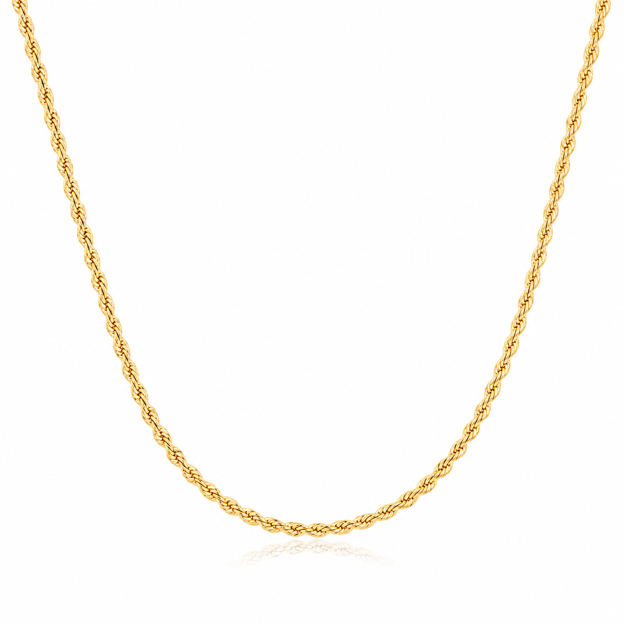 Colar Choker Cordão Baiano 2MM Ouro 18K