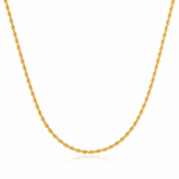 Colar Choker Cordão Baiano 2MM Ouro 18K