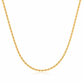 Colar Choker Cordão Baiano 2MM Ouro 18K