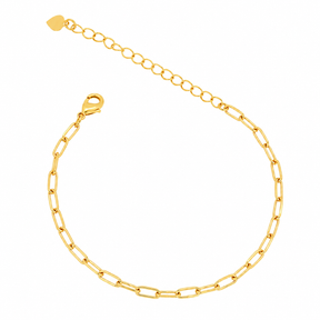 Pulseira Elos Retangulares 2MM Ouro 18K