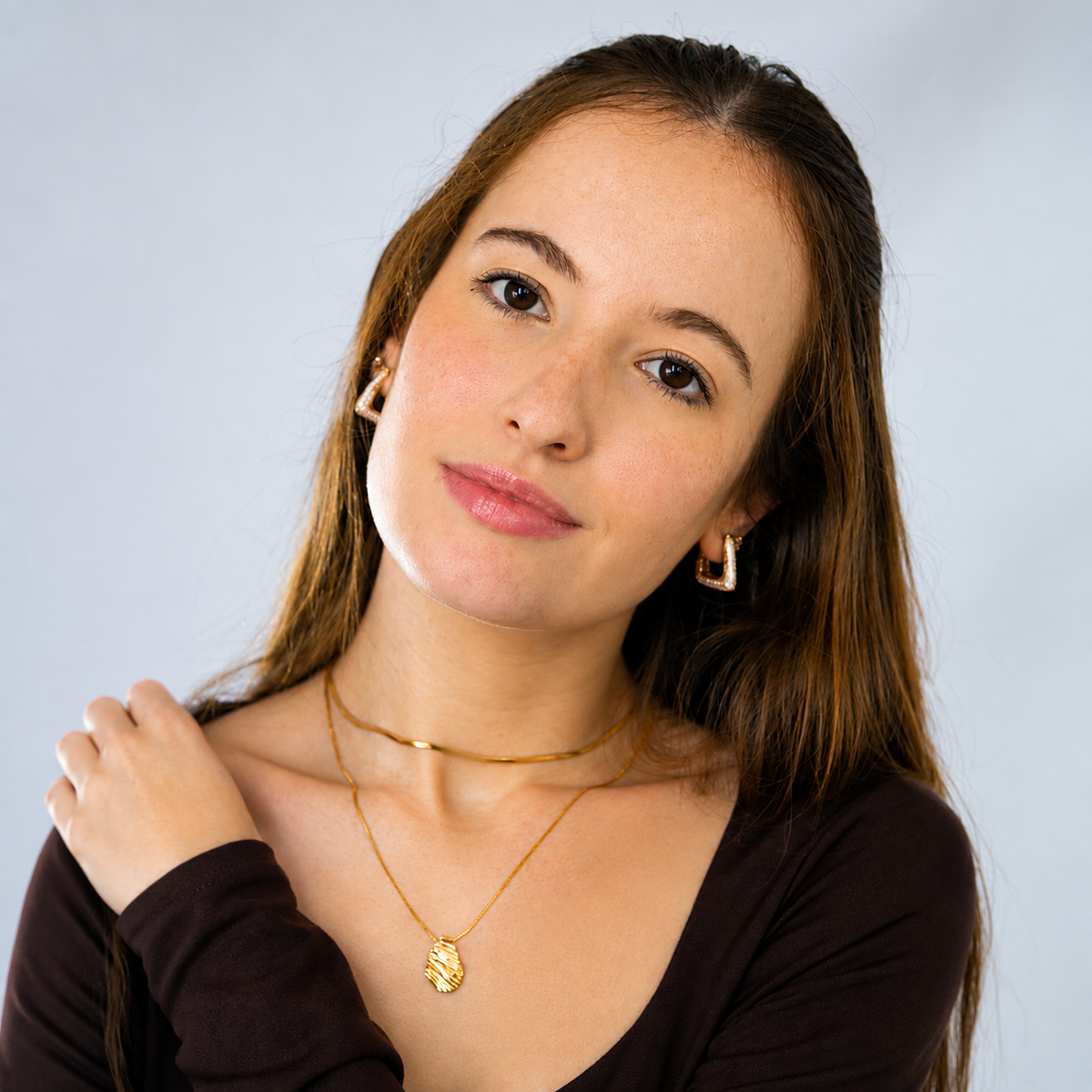 Colar Choker Malha Lisa 2MM Ouro 18K