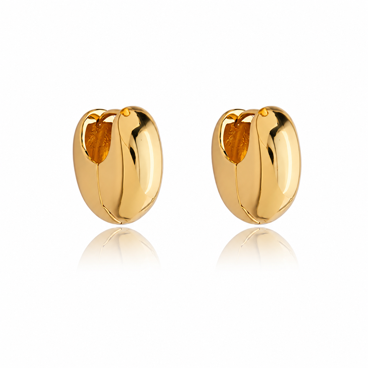 Brinco Argola em U Ouro 18K