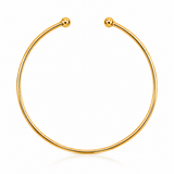 Bracelete Fio com Esfera na Ponta Ouro 18K