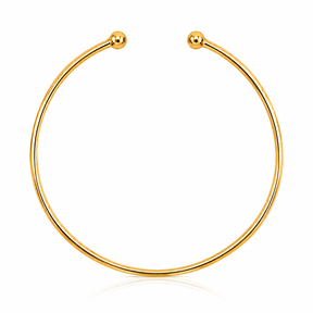 Bracelete Fio com Esfera na Ponta Ouro 18K