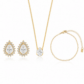 Conjunto Gota Detalhado Ouro 18K