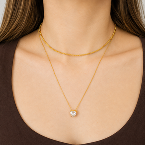 Colar Choker Cordão Baiano 2MM Ouro 18K