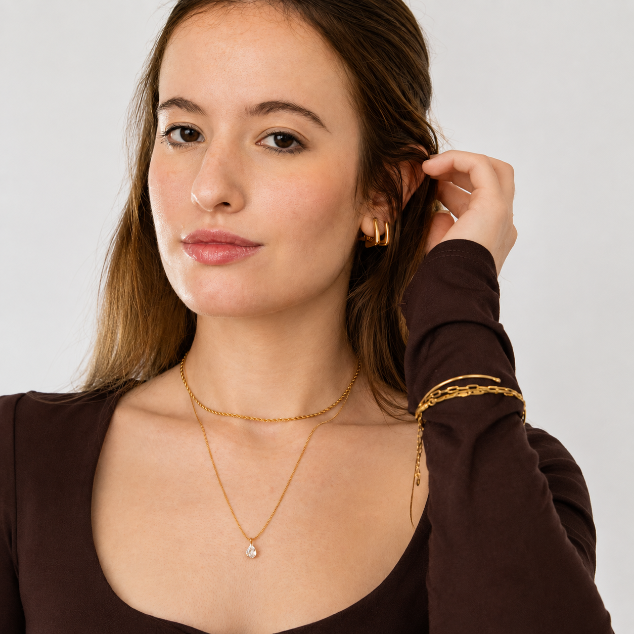 Colar Choker Cordão Baiano 2MM Ouro 18K