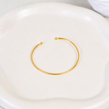 Bracelete Fio com Esfera na Ponta Ouro 18K