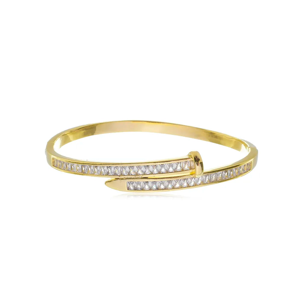 Bracelete Preço e Detalhes de Zircônia Ouro 18K