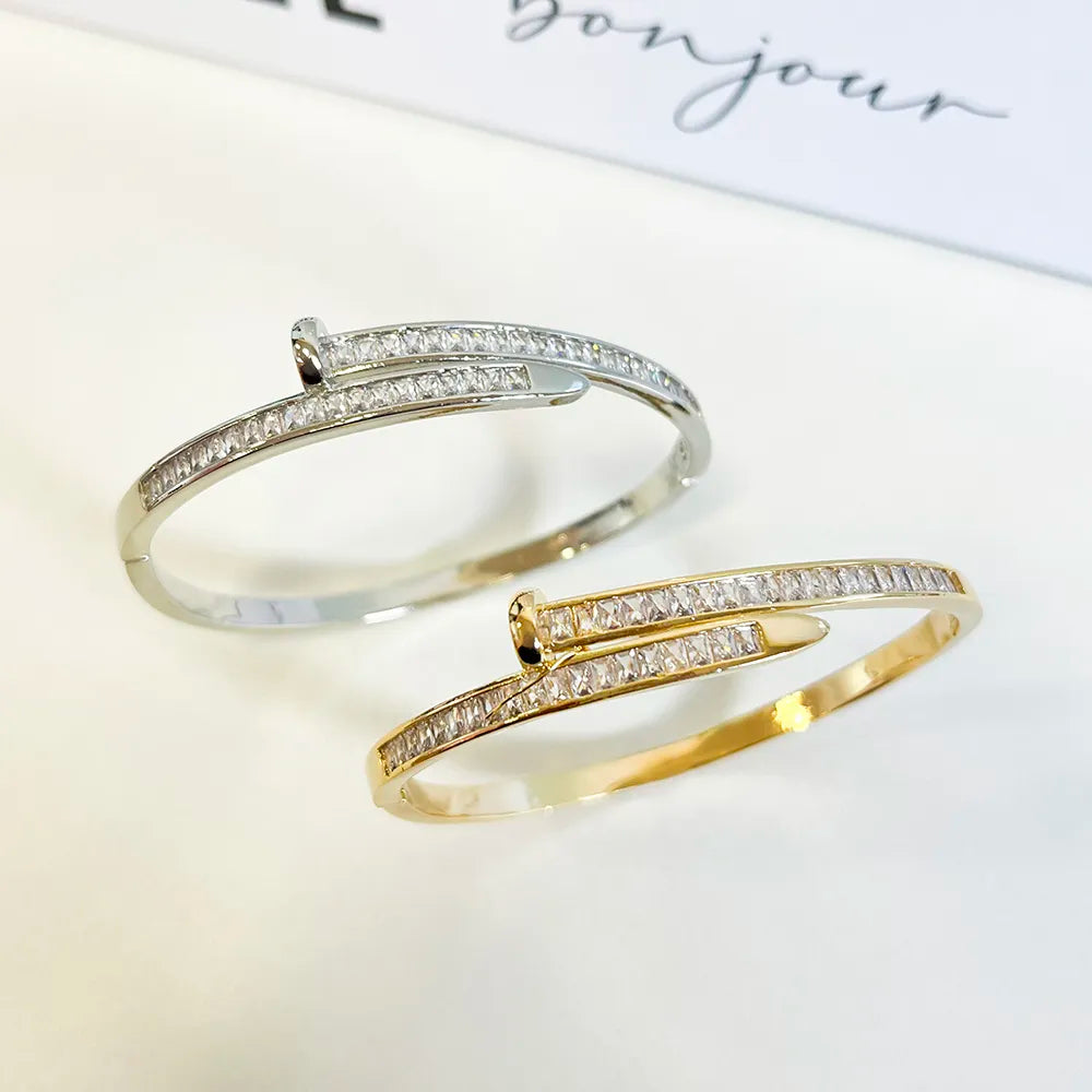 Bracelete Preço e Detalhes de Zircônia Ouro 18K