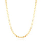 Colar Choker Bolinhas Achatadas Ouro 18K