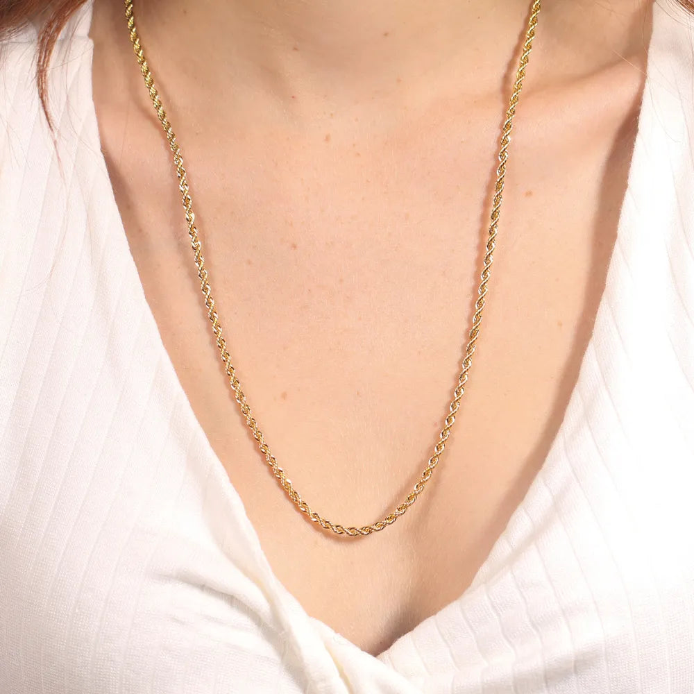 Colar Coração de Zircônia Ouro 18K
