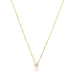 Colar Ponto de Luz 5MM Veneziana Fina Ouro 18K