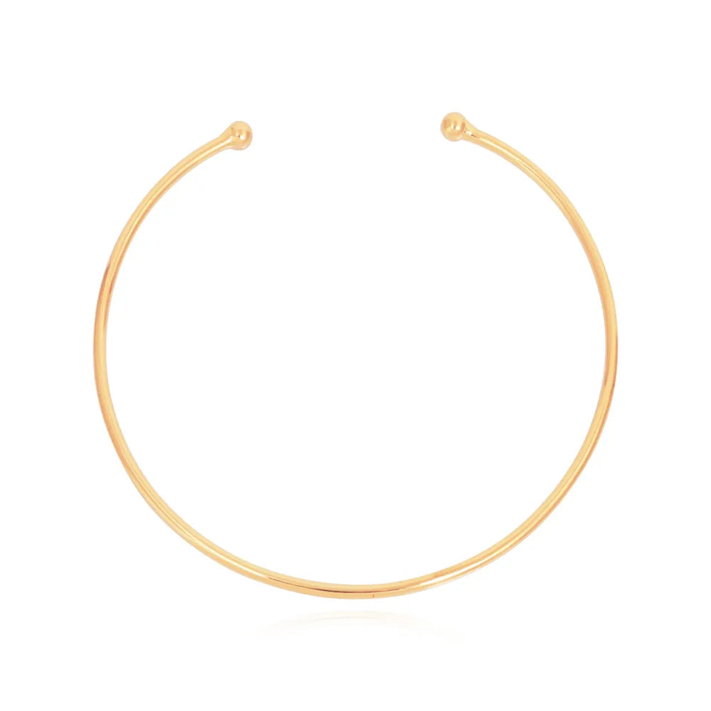 Bracelete Fio com Esfera na Ponta Ouro 18K