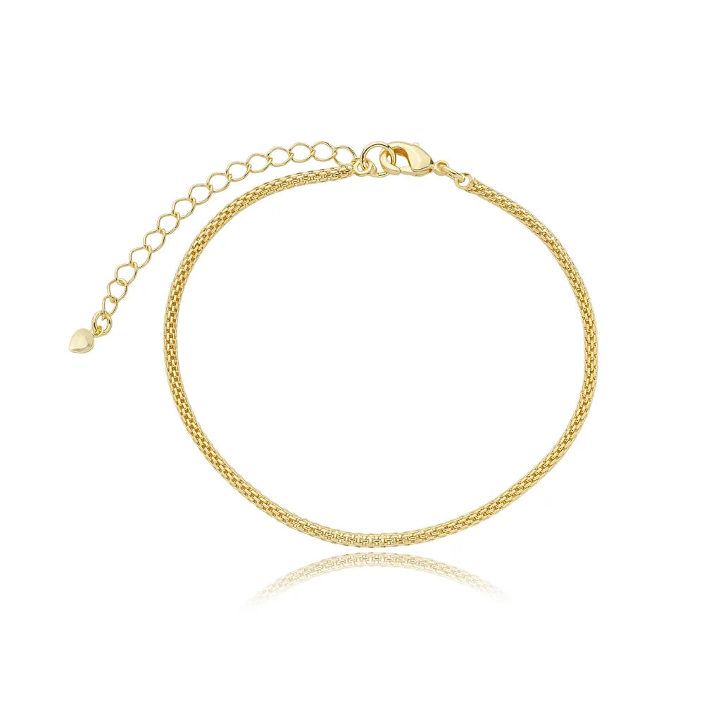 Pulseira Malha Italiana Ouro 18K